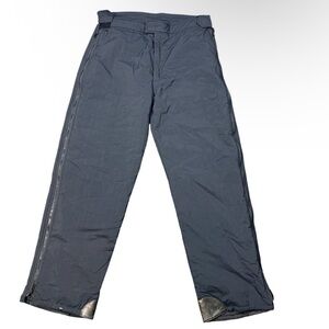 Profile Vintage Men’s Insulated Ski Snow Pants Black Side Zip XL Outdoor